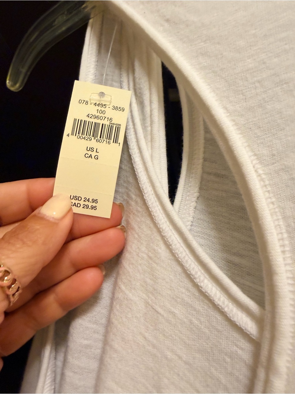aerie White & Black Striped Tank Top